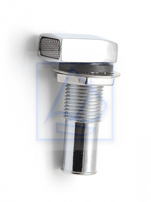 Odpowietrznik zbiornika chromowany prosty 16 mm