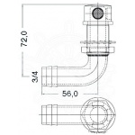 Odpowietrznik zbiornika paliwa SS 16mm 20.288.01