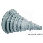 Osłona gumowa cięgien pod otwór 80 mm 175 x 110 x 80 - szara