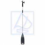 Pagaj bosak aluminiowy teleskopowy 156-221cm czarny