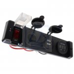 Panel tablica gniazdo zapalniczki gniazdo USB woltomierz 12V max 16A