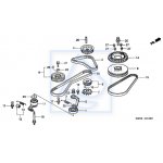 Pasek rozrządu HONDA BF115 BF130 1999~2006  14400-ZW5-004