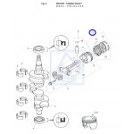 Pierścienie tłokowe na 3 tłoki Mercury F25 F30 Tohatsu MFS25 MFS30