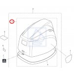 Pokrywa silnika Mercury F8 F9,9 (209cc) lub Tohatsu MFS8 MFS9.8