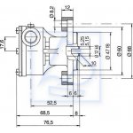Pompa wody Volvo Penta AQ115 AQ130 MB20 MD17C MD17D