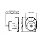 Przekładnia kierownicza ULTRAFLEX T67 ~53KM czarna
