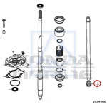 Przelotka gumowa BF200 BF250 HONDA 40204-ZY3-000