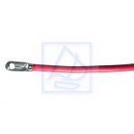 Kabel, przewód rozruchowy 4" L120 cm kolor czerwony 