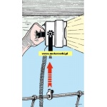 Reflektor ręczny reling 22/25mm 100W+100W 12V 