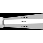 Reflektor ręczny reling 22/25mm 100W+100W 12V 