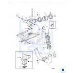 Rura gumowa wydechu 108 mm zamiennik OMC VOLVO Penta 3852742 Sierra 18-2781