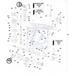 Simering wałka śrubowego Johnson 15KM~235KM OMC 2.3L~3.0L 330137