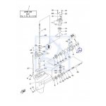 Simering wałka śrubowego Yamaha F9.9 F15 Parsun zamiennik