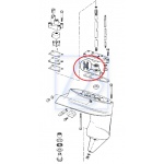 Simering wału pion Johnson Evinrude 3KM 4KM 6KM 8KM 324639