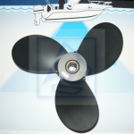 Śruba alu Yamaha 6A 6B 8A 8B Mariner 8K 9"x7" na kołek
