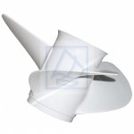 Śruba aluminiowa BS-PRO Yamaha 15-wpust 13,5x15 biała