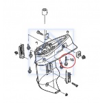 Śruba przekładni BF10D BF15D BF20D 90107-ZW9-000