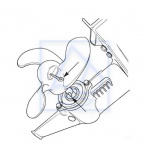 Śruba Solas plastik JOHNSON TOHATSU MERCURY 7,25x6