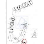 Śruba SS kolana wydechu Mercruiser 8M0113174