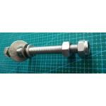 Śruba do montażu silnika z podkładkami i nakrętkami M12 x 130mm z gwintem 125mm