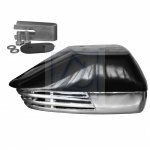 Sygnał dźwiękowy jednotonowy PVC 12V czarny chrom