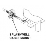 Uchwyt złącze kulowe mocujące sterociąg Ultraflex S40 31917G