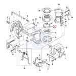 Uchwyt obrotu silnika Mercury F5 Tohatsu MFS5