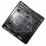 Uchwyt rozkładany do napojów z PVC - czarny. Wymiary: 100x95 mm.