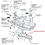 Uszczelka pod silnik HONDA BF5 1997~  12517-ZV1-850