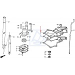 Uszczelka pod silnik HONDA BF5 1997~  12516-ZV1-850