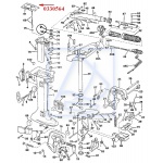 Uszczelka pod silnik Johnson Evinrude 4.5KM 6KM 7,5 8KM 1980-1999  330564