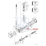 Simering wałka śrubowego Johnson Evinrude 70KM 1998-2000 5030547 2szt