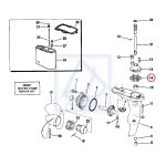 Wirnik Johnson Evinrude 1,5KM 2KM 4KM  382221