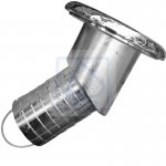 Wlew paliwa kątowy mosiądz chrom 50mm