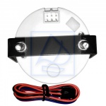 Wskaźnik temp. oleju 10-150℃  LCD biały z ramką SS