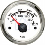 Wskaźnik temperatury oleju 50-150℃  KUS  biały z ramką SS  