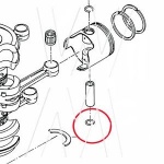 Zabezpieczenie sworznia tłoka Tohatsu 334-00024-1