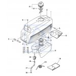 Zbiornik paliwa do silników Mariner 2,5KM 3,3KM Tohatsu 2,5KM 3,5 KM 1991-2004